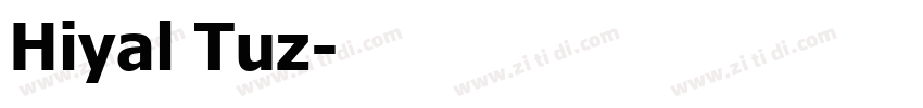 Hiyal Tuz字体转换